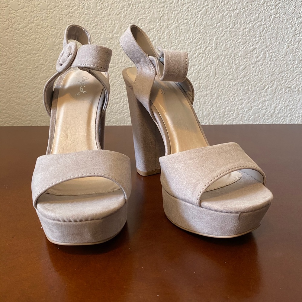 Qupid Slingback Platforms